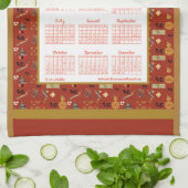 2024カレンダー辰年中国ののお気に入り キッチンタオル (折り畳み)