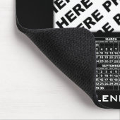 2024カレンダー追加1枚の写真マウスパッド黒 マウスパッド (コーナー)