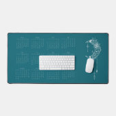 2024カレンダー通年ボホシーウェーブ デスクマット (キーボード&マウス)