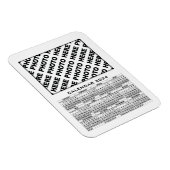 2024カレンダー1枚の写真を追加マグネットホワイト マグネット (右側)