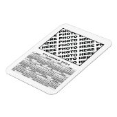 2024カレンダー1枚の写真を追加マグネットホワイト マグネット (左側)