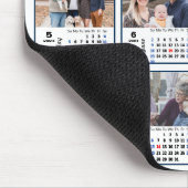 2024カレンダー12ファミリーフォトコラージュ米国の休日 マウスパッド (コーナー)