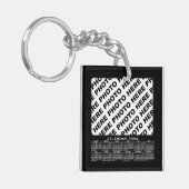 2024カレンダー3枚の写真を追加Keychain キーホルダー (正面左)