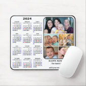 2024カレンダー5家族の写真アメリカの休日シンプル マウスパッド (マウス)