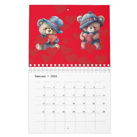 2024カレンダー カレンダー (2月 2026)