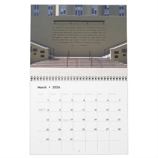 2024カレンダー – バージニア軍隊研究所 カレンダー (3月 2026)