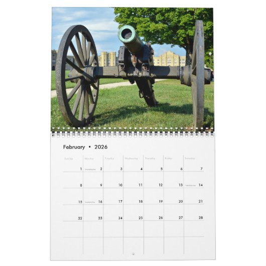 2024カレンダー – バージニア軍隊研究所 カレンダー (2月 2026)