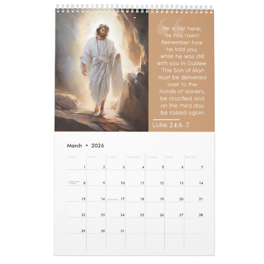 2024カレンダー – 絵を描福音 カレンダー (3月 2026)