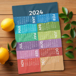 2024カレンダー – 通年 – ファンキーカラフル月 キッチンタオル<br><div class="desc">抽象芸術モダン、ファンキーカラフルくさび付き12ヶ月カレンダーとおもしろいデザイン。このカレンダーは非デザイン伝統的で、色ブロックに月を積み重ねたもの。オフィスや自宅で使用するために非常に便利で必要なアイテム。カラフルと目を引き付けるあなたの家、オフィス、または待合室を探す。これは、すべての日付の完全な年ビューを示す。2024年新年のカラフル、おもしろいカレンダーでスタート。このモダンデザインは熱狂するデザインと年の始まりと前向きなるフルイ最高のンカレンダーと。</div>