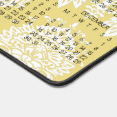 2024カレンダーDamask Flaxシンプルフルカラー デスクマット (コーナー)