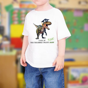 2024キッズ恐竜の卒業の轟音クラス Tシャツ