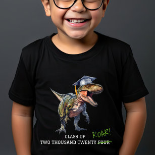 2024キッズ恐竜の卒業の轟音クラス Tシャツ