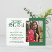 2024クラシック年はっきりした卒業招待状の 招待状 (スタンド正面)