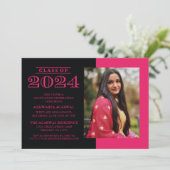2024クラシック年はっきりした卒業招待状の 招待状 (スタンド正面)