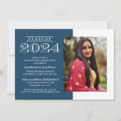 2024クラシック年はっきりした卒業招待状の 招待状 (正面)