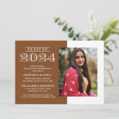 2024クラシック年はっきりした卒業招待状の 招待状 (スタンド正面)