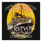 2024クルーズ船での卒業祝賀会 定年退職のお祝い ポスター (正面)