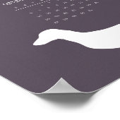 2024グラファイトダックスシャンドシルエットカレンダー ポスター (角)