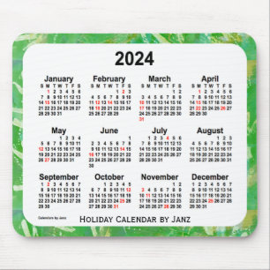 2024グリーンホリデーアートカレンダーバイジャンツマウスパッド マウスパッド