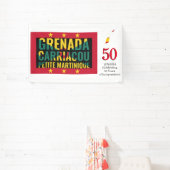 2024グレナダ50周年独立記念日 横断幕 (インサイチュ)