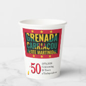 2024グレナディアン50周年独立記念日 紙コップ (正面)