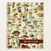 2024コテージコアヴィンテージ自然主義キノコ プランナー手帳 (正面)