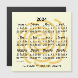 2024サニー日カレンダーby Janz 5x5マグネット