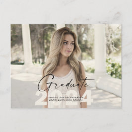 2024シンプル年の写真 ポストカード