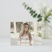 2024シンプル年の写真 ポストカード (スタンド正面)