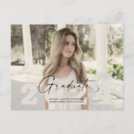 2024シンプル年の写真 ポストカード