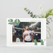 2024シンプル年はっきりした初の写真と緑 シーズンカード (スタンド正面)