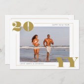 2024シンプル年はっきりした初の金ゴールド シーズンカード (正面/裏面)