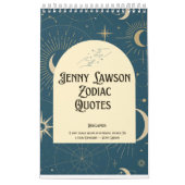 2024ジェニーローソン〔占星術の〕十二宮図引用文カレンダー カレンダー (カバー)