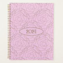 2024ステンドグラスバラ：ピンクの金ゴールドバラ