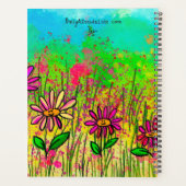 2024ソフトカバーフローラスパイラルプランナー プランナー手帳 (裏面)