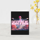 2024ダディズホームトおもしろいランプピンクテイクアメリカバック カード (黄色い花)