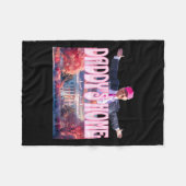 2024ダディズホームトおもしろいランプピンクテイクアメリカバック フリースブランケット (正面(横))