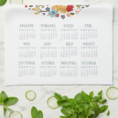 2024ティータオルカレンダー秋リースウォールアートデコール キッチンタオル (折り畳み)