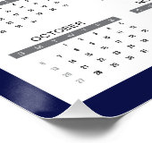 2024テキサス州ブルーボンネットカレンダー ポスター (コーナー)