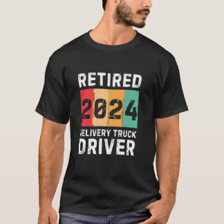 2024デリバリ退職したートラックドライバーヴィンテージレトロR Tシャツ