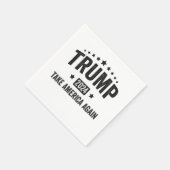 2024トランプ再びアメリカ愛国的なアメリカを取る スタンダードカクテルナプキン (角)