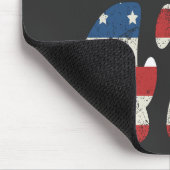 2024トランプ再びアメリカ愛国的なアメリカを取る マウスパッド (コーナー)