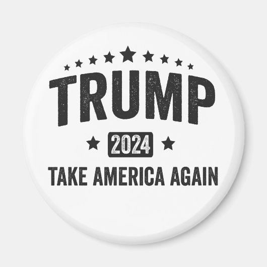 2024トランプ再びアメリカ愛国的なアメリカを取る マグネット (正面)