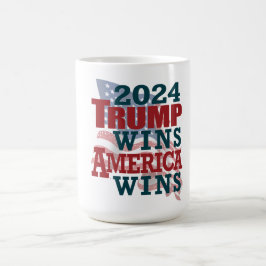 2024トランプ勝利 – アメリカ勝利 コーヒーマグカップ