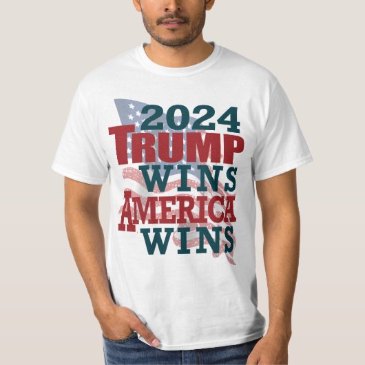 2024トランプ勝利 – アメリカ勝利 Tシャツ (正面)