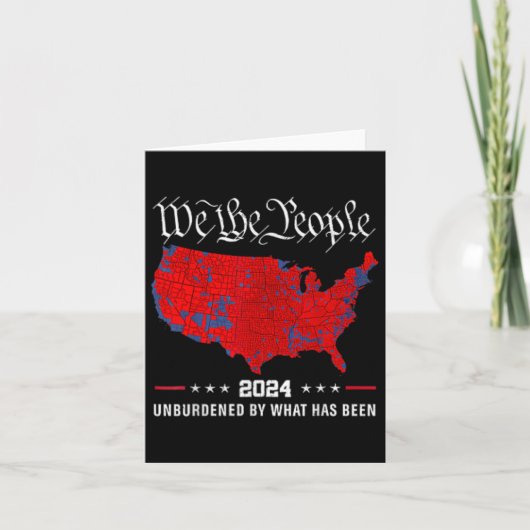 2024トランプ勝者の選挙地図どのような負担を負わない カード (正面)