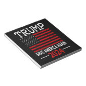 2024トランプ救アメリカ再び米国国旗 ノートパッド (アングル)