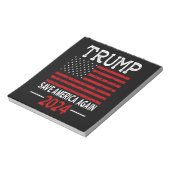 2024トランプ救アメリカ再び米国国旗 ノートパッド (回転)