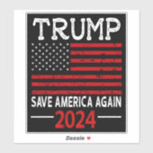 2024トランプ救アメリカ シール (シート)