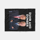 2024トランプ2024選挙ばかと餃子政治 フリースブランケット (正面(横))